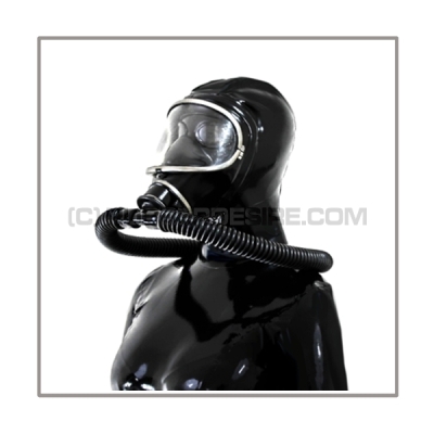 Deluxe MSA-AUER gasmask-zipperhood-system PROTECT-3S with ringtube-set and rebreathing-bag